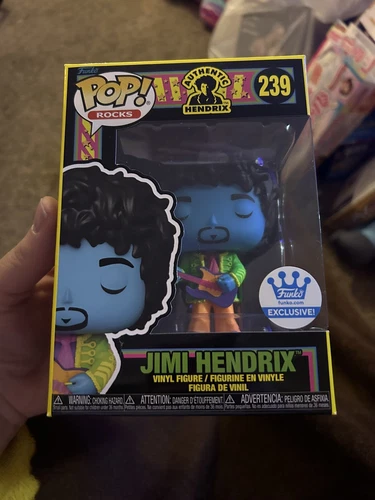 Funko Pop Rocks: JIMI HENDRIX BLACK LIGHT BLUE (#239) - Funko Exclusive new