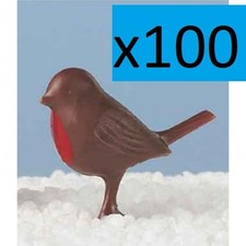 job lot Christmas Cake Decorations 100 x robins red robin / yule log / cupcake