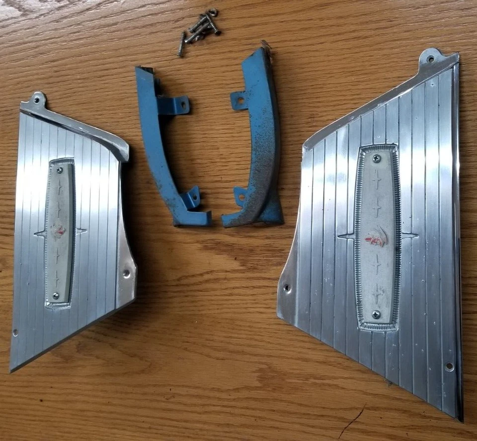 Sail Panel Trim Lights 64 1964 Mercury Montclair Monterey Marauder Parklane - Image 4 of 4