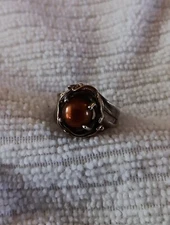 Hagit Gorali Sterling Silver and 14K Yellow Gold Bronze Pearl Ring