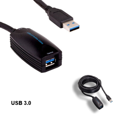 Kentek 16' USB 3.0 Active Extension Repeater Cable Cord 5Gbps Data Sync Transfer