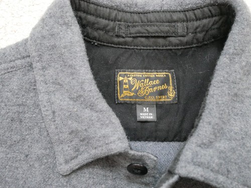 J.Crew Wallace & Barnes Wool blend CPO shirt gray Medium EUC! - Picture 6 of 6