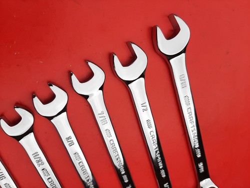 NEW CRAFTSMAN 23 Piece FULL POLISHED SAE & METRIC Combination Wrench set - Picture 10 of 21
