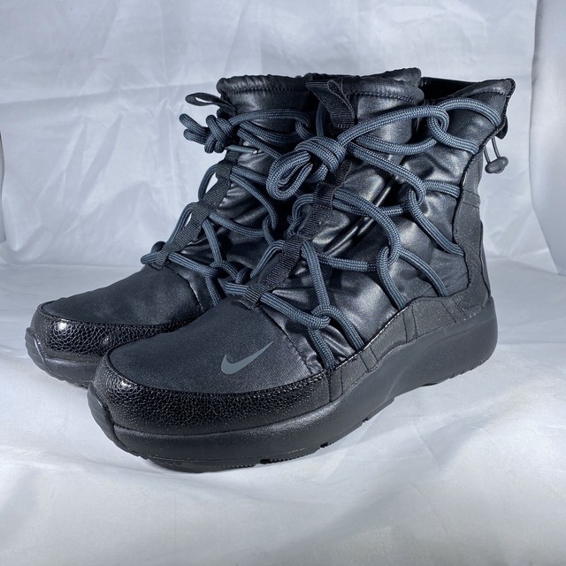 Nike Womens Size 8 Tanjun High Rise Black Lace up BOOTS Ao0355-004 for sale online | eBay