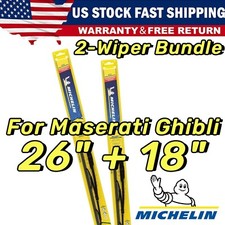 Wipers 2-Pack Premium Beam Wiper Blades fits 2014+ Maserati Ghibli 19260/180