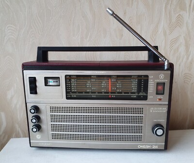 RADIO OCEAN 214 OKEAN 214 SOVIET USSR WORKING FM RECEIVER TRANSISTOR RARE
