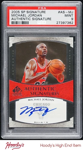 2005 SP Signature Edition Authentic Signatures Michael Jordan AUTO Bulls PSA 9