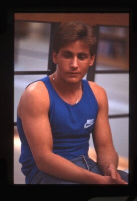 Breakfast Club Emilio Estevez Muscular Pose Camera Original 35mm  Transparency