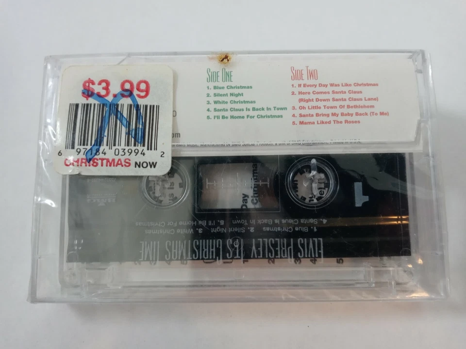 ELVIS PRESLEY "Its Christmas Time" Vintage New Cassette Tape The King Xmas Songs - Image 3 of 4