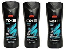 BL Axe Body Wash Apollo Sage And Cedarwood 16oz each Three Pack 