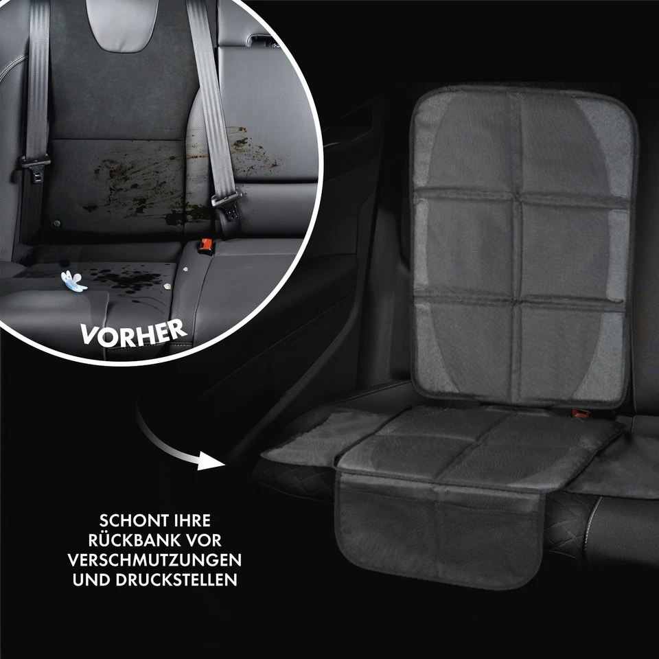 Auto Kindersitzunterlage XL, Schutzunterlage Kindersitz Sitzschutz Sitz-schoner - Bild 3 von 4