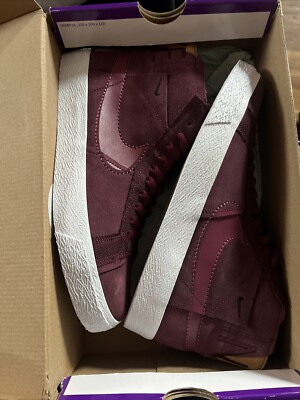 Size Nike Zoom Blazer Premium SB Mid Maroon Patchwork