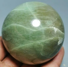 Rock Natural green moonstone Garnierite Nickel Gemstone Sphere Ball Madagascar