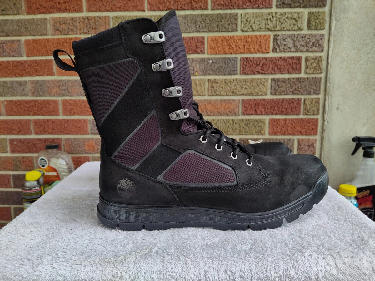 Men s sz 12 Timberland Black Leather Casual Guide Tall Field Boots