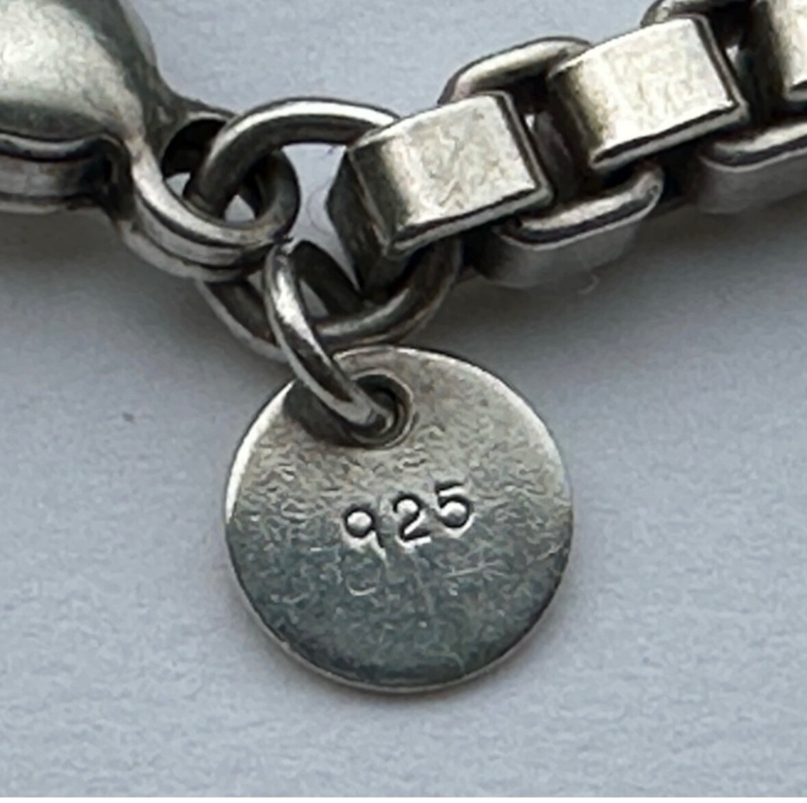 Tiffany's silver interlocking bracelet 7” length - image 5