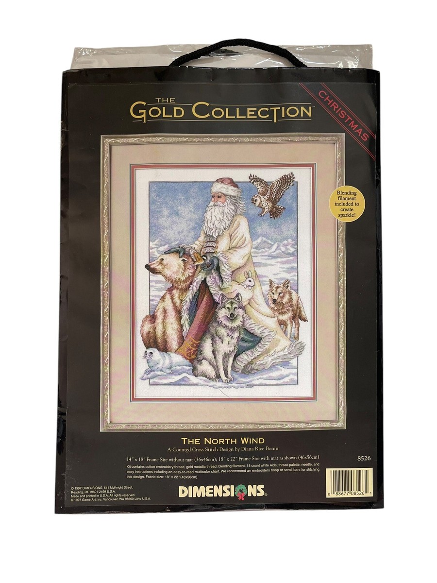 Dimensions THE NORTH WIND Gold Collection Counted Cross Christmas