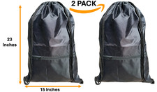 NEW Drawstring Gym Bag, Large Sports Backpack String Swim Drawstring Bags