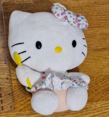 TY Beanie Babies & Sanrio - Hello Kitty mit Lutscher Plüsch (Lolly Top fehlt)