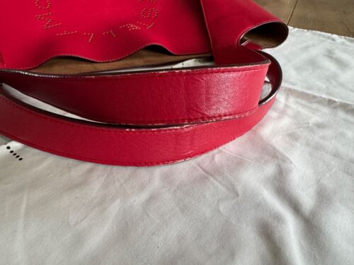 Original Stella McCartney Bag mit Logo in rot - Handtasche Damen Umhängetasche - Bild 7 von 14