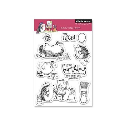 Penny Black Clear Stamps - Paint the Town 30-070
