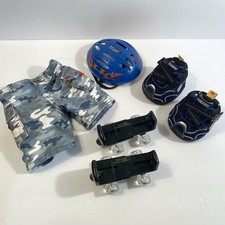 Build A Bear Skater Set Roller Skates Skechers Sneakers Camo Cargo Shorts Helmet