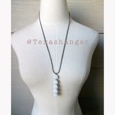 New in Box Vintage Skagen Seas Stainless Sea Glass Necklace Pendant