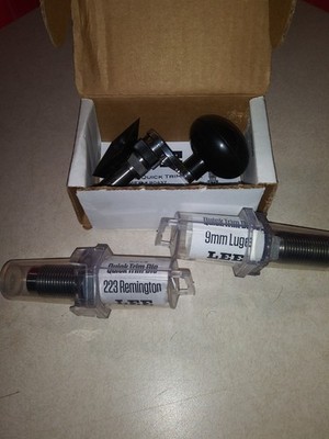 Lee Deluxe Quick Trimmer And 9mm and 223 Remington..