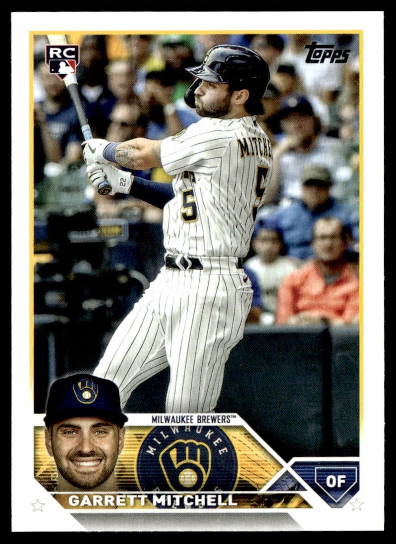 2023 Topps Garrett Mitchell Rookie Milwaukee Brewers #359