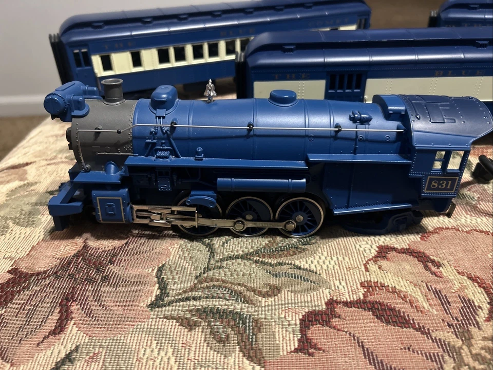 MTH RAIL KING JERSEY CENTRAL #831 BLUE COMET TRAIN SET - Image 3 of 4