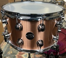 DW Performance Series Copper Snare Drum - 8 x 14-inch - Brushed