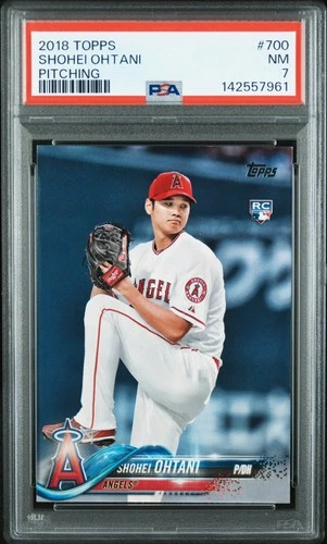 2018 Topps Shohei Ohtani #700 "Pitching" Rookie Card PSA 7