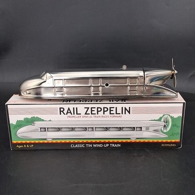 Schylling Collector Series Rail Zeppelin Classic Tin Wind Up Train in Box