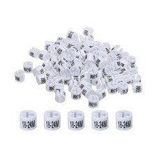 Clothes Hanger Marker 18-24M, White Colored Hanger Sizer Garment Tag, 100pcs