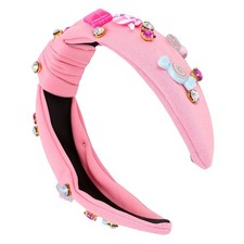 Knotted Headband Non Slip Knotted Headband With Candy Rhinestone For Girls ZFDE