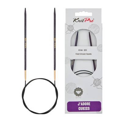 KnitPro JAdore Cubics Fixed Circular Needles 40'' (100cm) | US Size 6 (4mm)