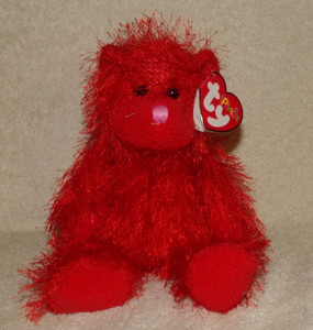 Ty Punkies Sizzles Red Bear Plush with Ty Tag