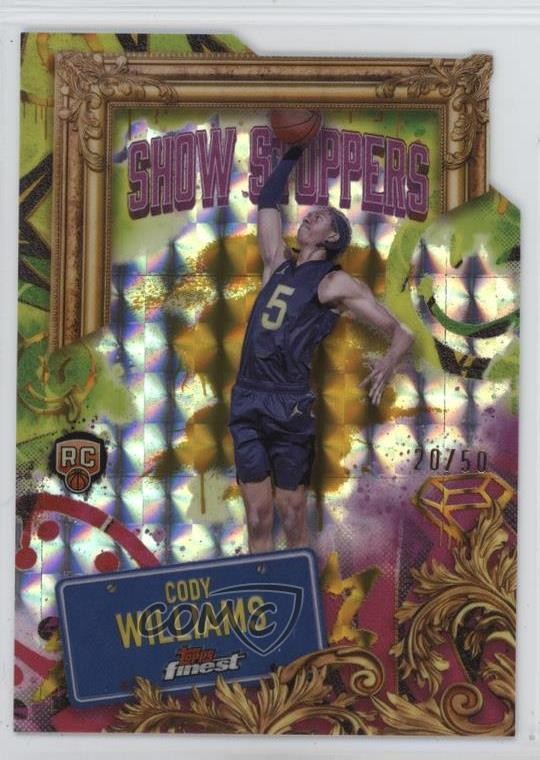 2024 Topps Finest Showstoppers Gold Geometric 20/50 Cody Williams Rookie RC