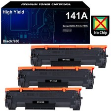 3-Pack W1410A 141A Toner NO CHIP Fits for HP LaserJet MFP M139w M140w M110w A