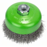 Bosch TopfbüRste, Edelstahl, Gewellter Draht, 100 Mm, 0,3 Mm, 8500 U/Min, M14
