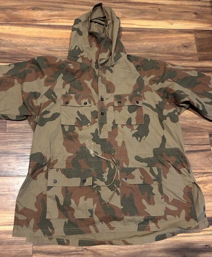 ARMY  CAMO   MOUNTAIN  HODDIE SMOCK JACKET WWII REPRO SIZE XL 