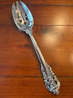 MINT WALLACE GRANDE BAROQUE LATTICE SERVING SPOON STERLING SILVER GRAND SERVER