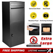 Extra Large Parcel Delivery Drop Box Lockable Secure Outdoor Waterproof Post Box
