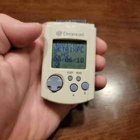 Official Sega Dreamcast VMU Visual Memory Unit White HKT-7000 - Japanese 