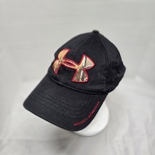Under Armour Hat Cap Fitted Small/Medium Black Camo Euc