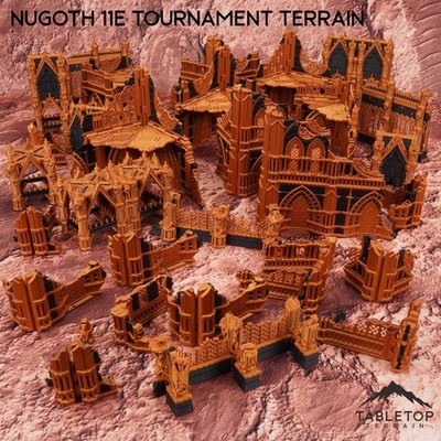 NuGoth 11e Foldable Tournament Terrain - Competitive Tournament Set