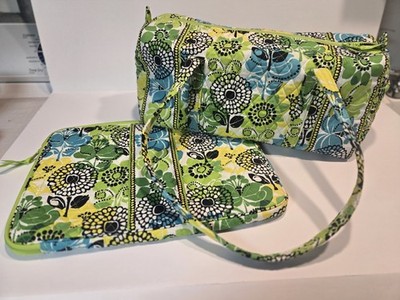 Vera Bradley Limes Up Quilted Duffle Bag & Tablet Case