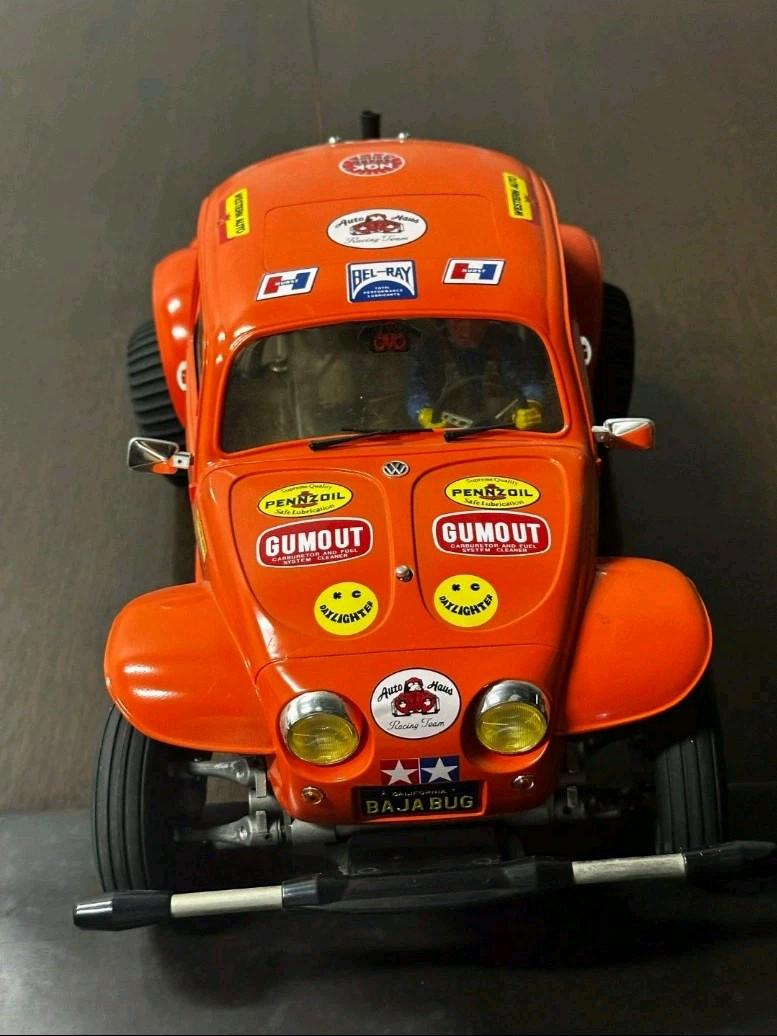 VINTAGE Tamiya Sand Scorcher Red RC VW Beetle Baja Bug Racing