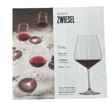 4 Schott Zwiesel Tritan Crystal “Tulip” 26.4 oz Burgundy Wine Glasses #8741 New