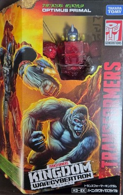Transformers Kingdom Burning Optimus Primal KD-01 Takara Tomy From Japan