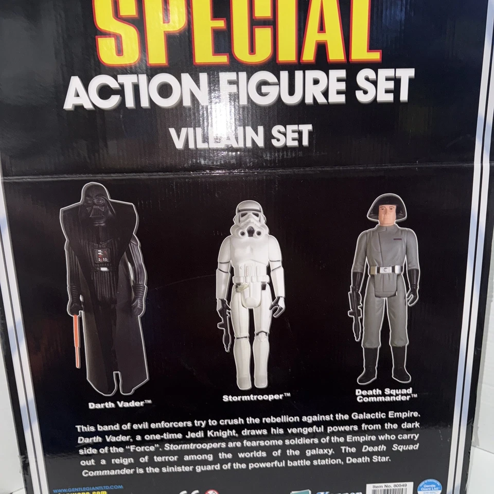 "Paquete de 3 figuras especiales Jumbo 12"" Star Wars Villains 2015 Gentle Giant Kenner" Foto 3 de 3
